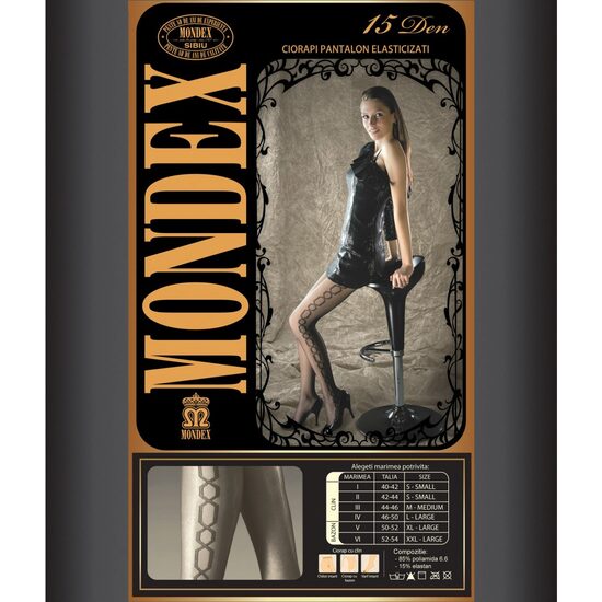 Ciorapi Femei Mondex Art.9022, Mărimea 2, Negru