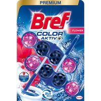 Odorizant toaletă Bref Blue Aktiv Fresh Flower 2x50g