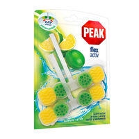 Odorizant WC Peak Flex Activ, Lămâie verde, 2x48g