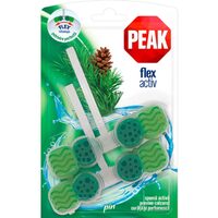 Odorizant WC Peak Flex Activ, aromă Pin, pachet 2x48g