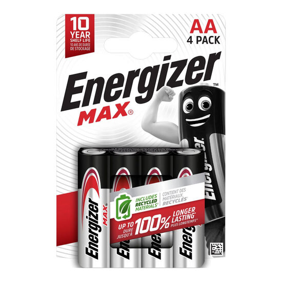 Baterii Energizer Max AA R6 – Set 4 bucăți