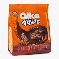 Mini napolitane Alfers cremă cacao cu glazură de ciocolată cu lapte – 180 g