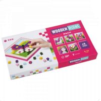 Jucărie din lemn Cubika „Pixel Magic” – set mozaic creativ
