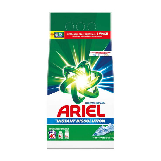 Detergent pudră pentru rufe Ariel Mountain Spring, automat, 3 kg