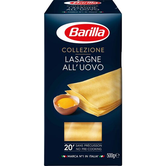 Paste Barilla Lasagne cu ou, 500g