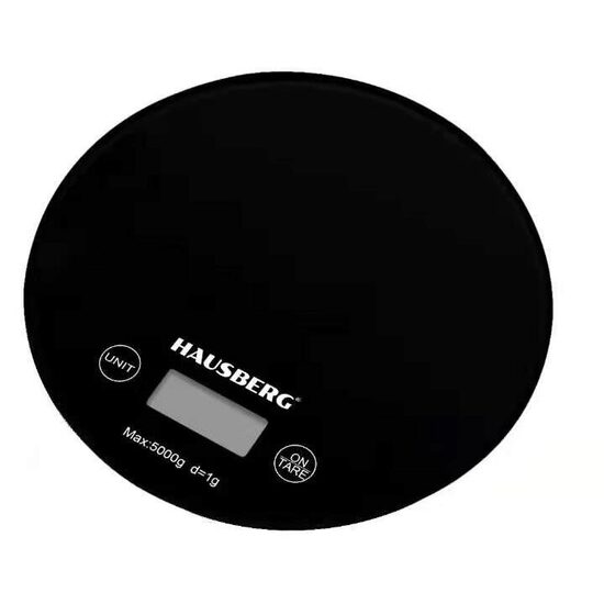 Cantar de bucatarie Hausberg HB6010, Max 5kg, Functie Tara, Oprire automata