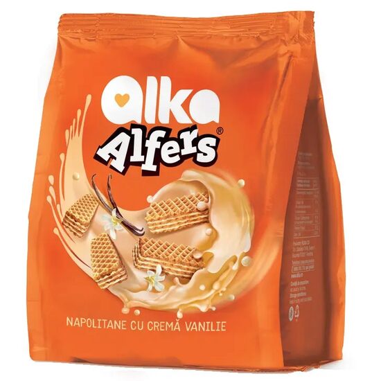 Napolitane Alfers cu vanilie – 180 g