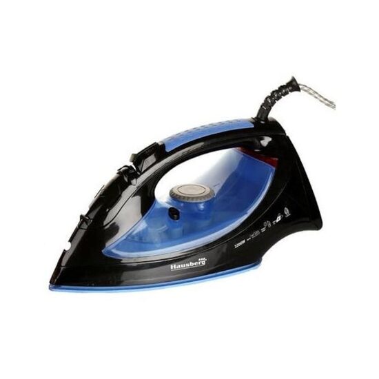 Fier de calcat Hausberg HB-7802, talpa ceramica, jet de abur 12g/min, abur pe verticala 25g/min, sistem antipicurare, sistem autocuratare, 2200W