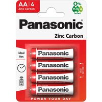 Baterii Panasonic Zinc Carbon AA – Set 4 bucăți