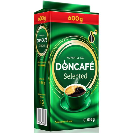 Cafea boabe Doncafé Selected, prăjire medie, 600 g
