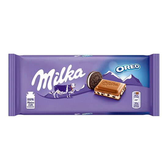 Ciocolată Milka Oreo, Tabletă 100g 