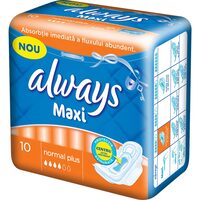 Absorbante Always Maxi Normal Plus, 10 bucăți