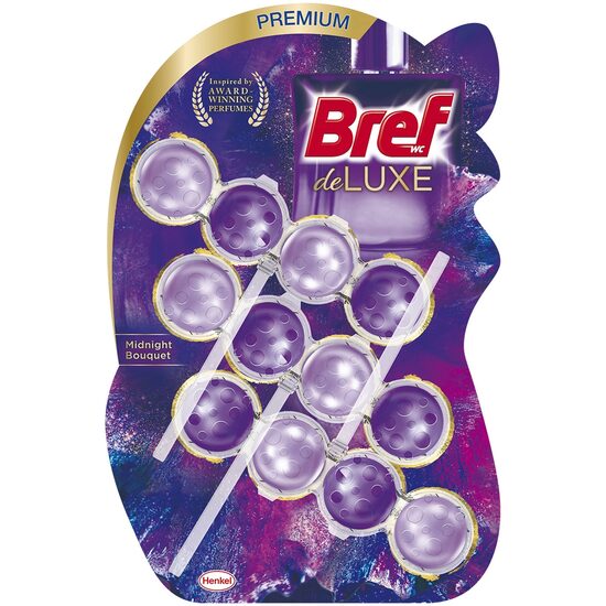 Odorizant toaletă Bref Deluxe Bouquet, 3x50g