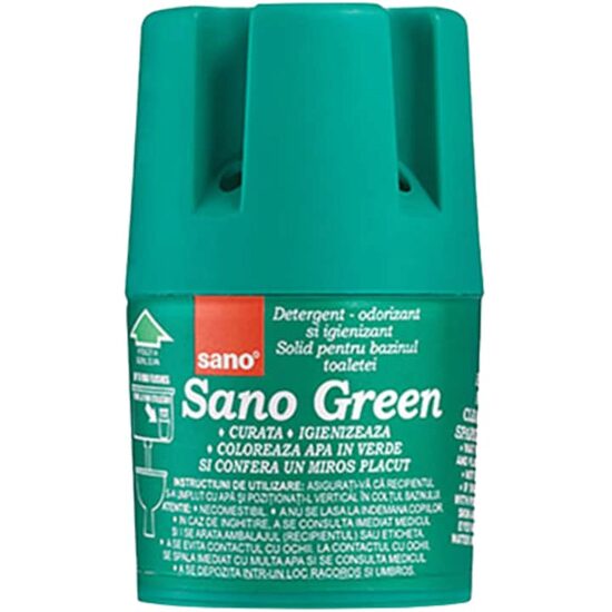 Odorizant bazin WC Sano, culoare Verde, 150g