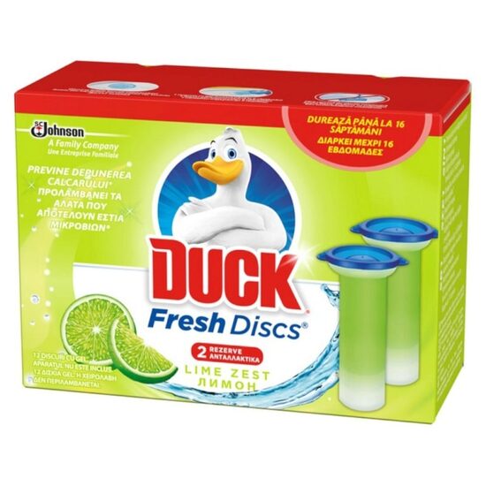 Rezerve DUCK Fresh Discs Lime, pachet 2*36ml
