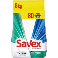 Detergent rufe pudră Savex 2-în-1 Fresh, 8 kg
