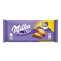 Ciocolată Milka cu biscuiți Tuc – 87 g