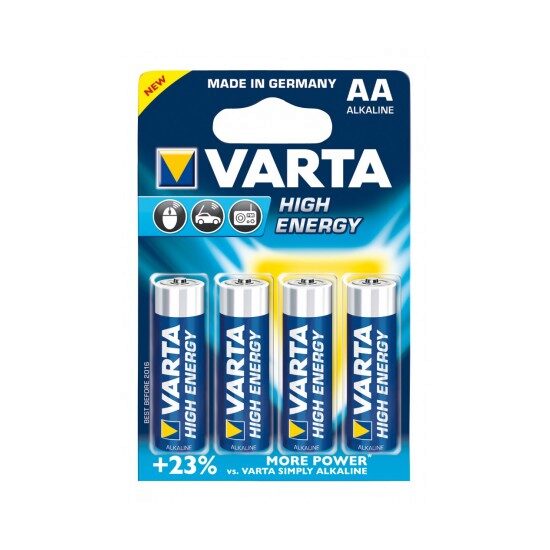 Baterii Varta High Energy AAA – Set 4 bucăți
