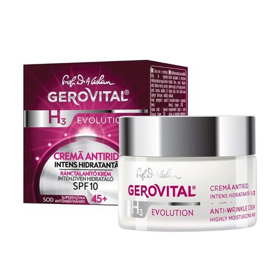 Cremă Anti-Rid Gerovital, intens hidratantă 50ml
