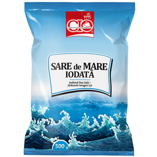 Sare de Mare Fină CIO, iodată, 500g