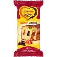 Cozonac Boromir Caramel & Ciocolată, 450 g