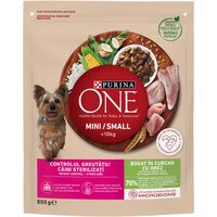 Hrană uscată câini One Mini Dog, curcan & orez, 800 g