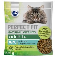 Hrană uscată pisici Perfect Fit Vitality, pui & curcan, 650 g
