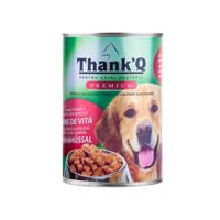 Hrană umedă pisici ThankQ Premium, Vită, conservă, 415g