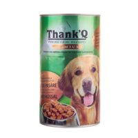Hrană umedă câini ThankQ Premium, Pasăre, conservă, 1240g