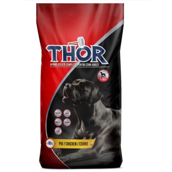 Hrană uscată pentru câini adulți Thor cu pui, 10 kg