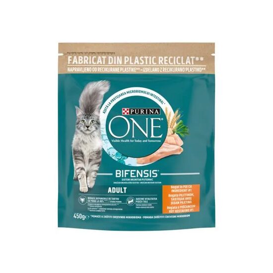 Hrană uscată pisici Purina One Adult Pui 450g