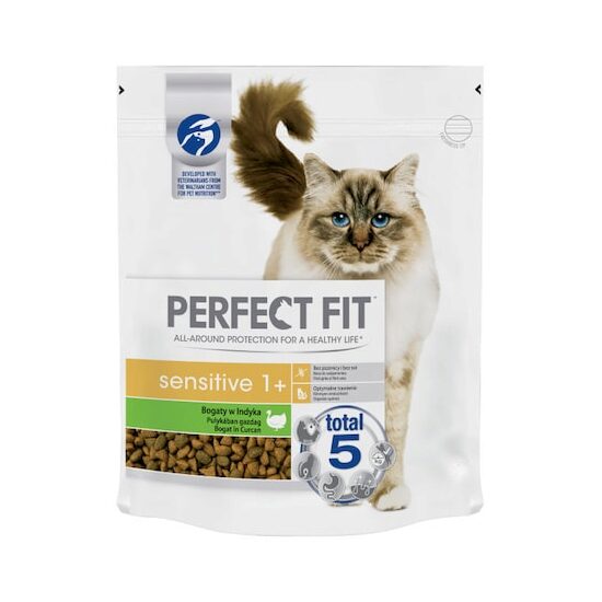 Hrană uscată pisici Perfect Fit Sensitive, 750 g