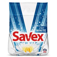 Detergent rufe Savex 2-în-1 White, pudră 4 kg