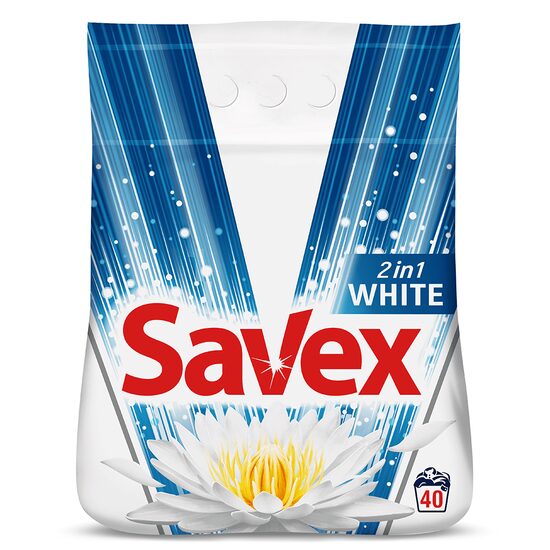 Detergent rufe Savex 2-în-1 White, pudră 4 kg