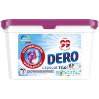 Detergent rufe capsule Dero Trio Caps Iris, 18 × 17.3 g