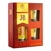 Set Whisky J&B, 0.7 L + 2 pahare