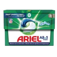 Capsule detergent pentru rufe Ariel All-in-1 Pods Mountain Spring, 12 bucăți x 20.5 g