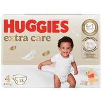 Scutece Huggies Extra Care Nr.4, Jumbo, 33 bucăți, 8–16 kg