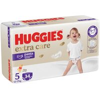 Scutece Huggies Extra Care Pants Nr.5, Mega Pack, 34 bucăți, 12–17 kg