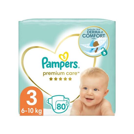 Scutece Pampers Premium Care, Nr.3, 6–10 kg, 80 buc