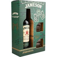 Set cadou Whisky Jameson, 0,7 L + 2 pahare