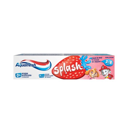 Pastă de Dinți pentru Copii Aquafresh Splash, 3-8 ani, 50ml