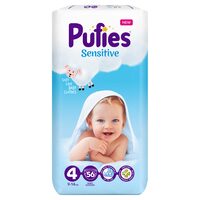 Scutece Pufies Pants Maxi Sensitive, nr. 4, 56 buc