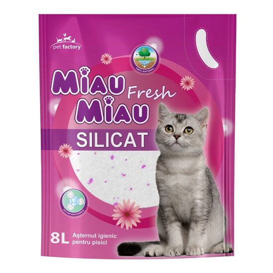 Așternut silicatic Miau Miau, 8L