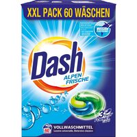 Detergent rufe capsule Dash, Alpen Frische, 60 capsule