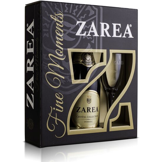 Casetă Zarea Fine Moments, 0,75 L + pahare