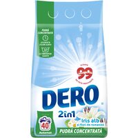 Detergent rufe gel Dero 2 în 1 Automat, Iris Alb, 3 kg