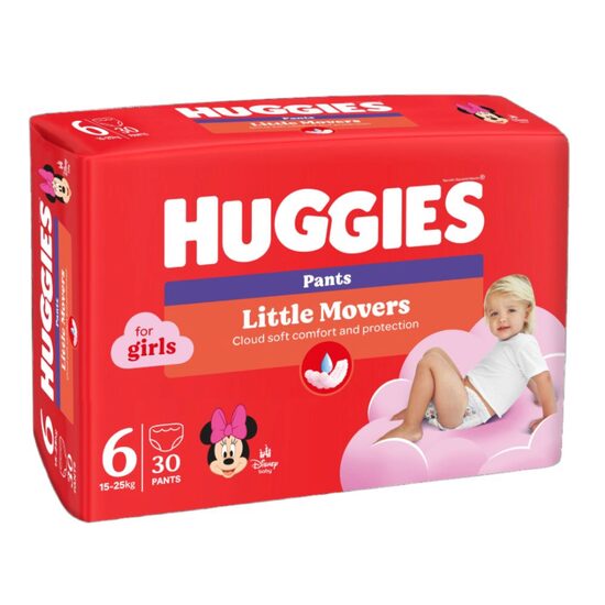 Scutece-chiloțel Huggies Pants Nr.6, fetițe, 30 bucăți, 15+ kg