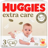 Scutece Huggies Extra Care Jumbo, mărimea 3 (4-9 kg), 40 bucăți
