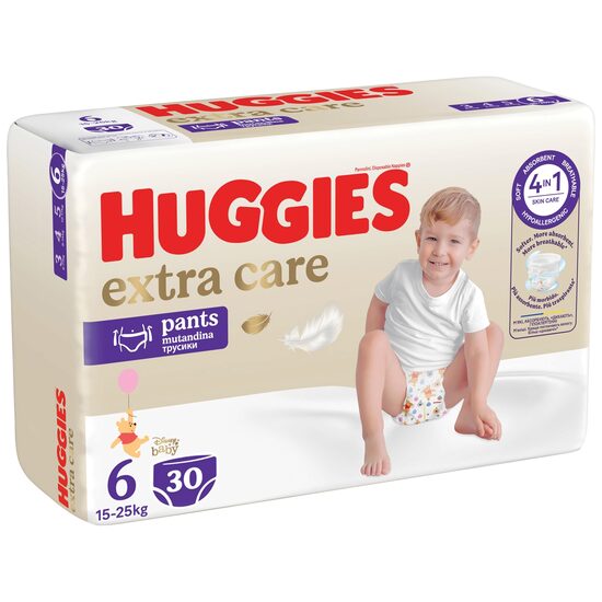 Scutece Huggies Extra Care Pants Nr.6, 30 bucăți, 15+ kg